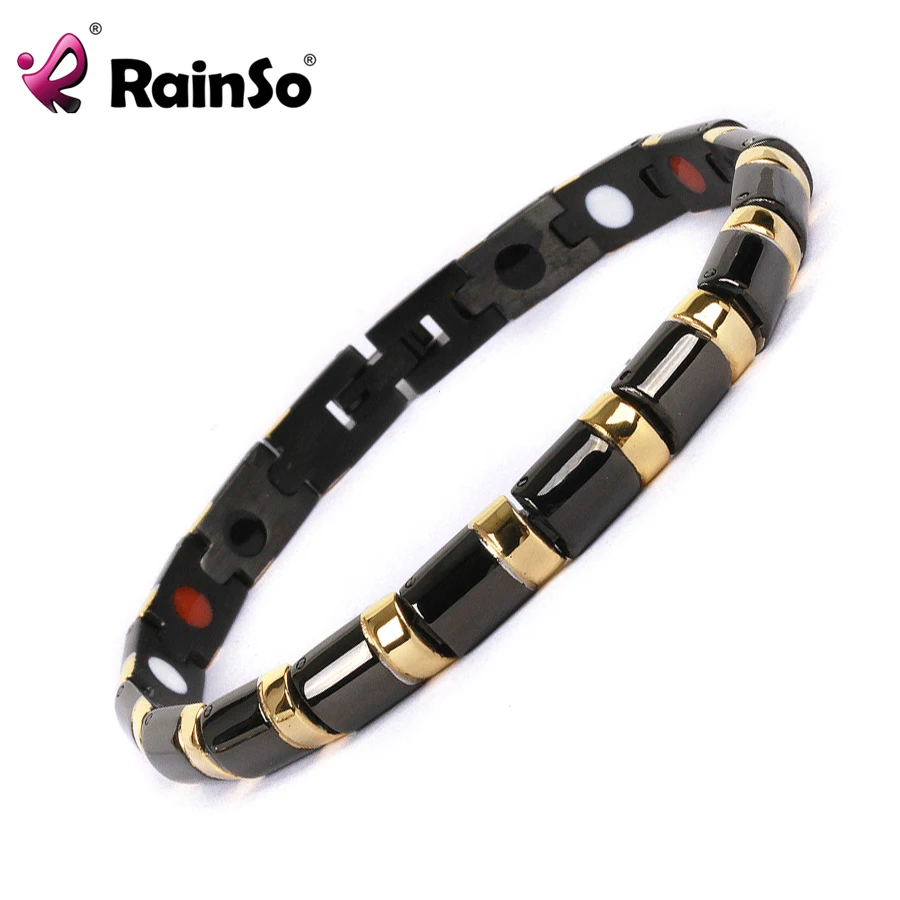 Браслет Rainso Health исцеляющий магнитный браслет из нержавеющей стали 316L для мужчин
