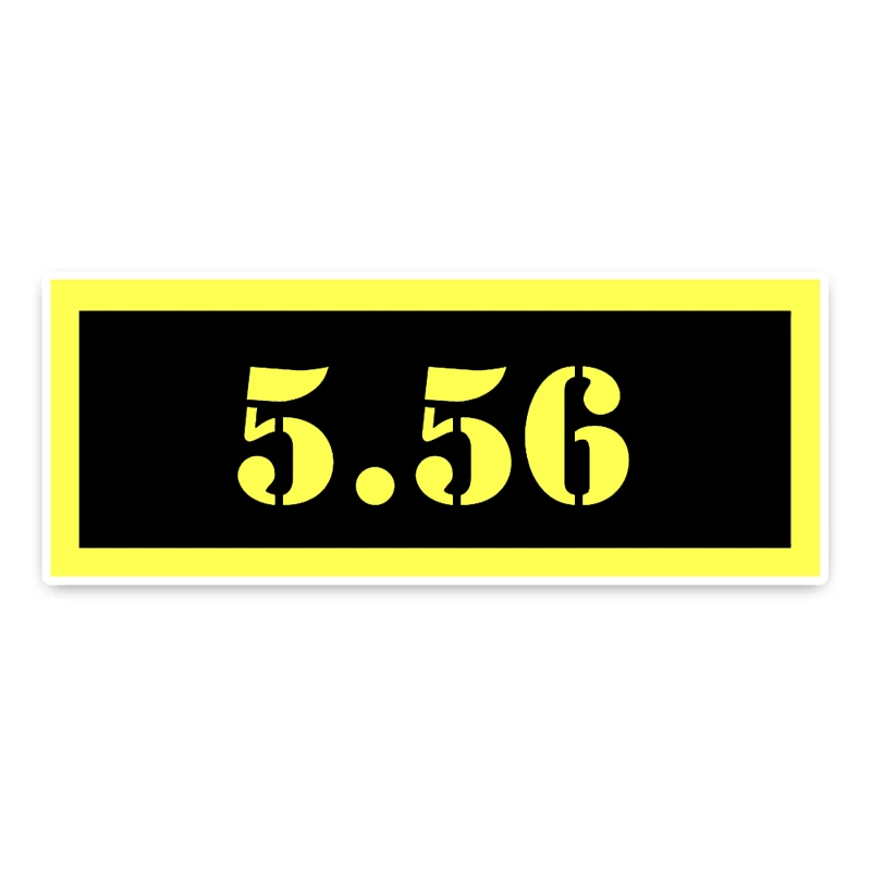 YJZT 15 3 см * 6 индивидуальность 5 56 патроны ПВХ водонепроницаемая наклейка высокого
