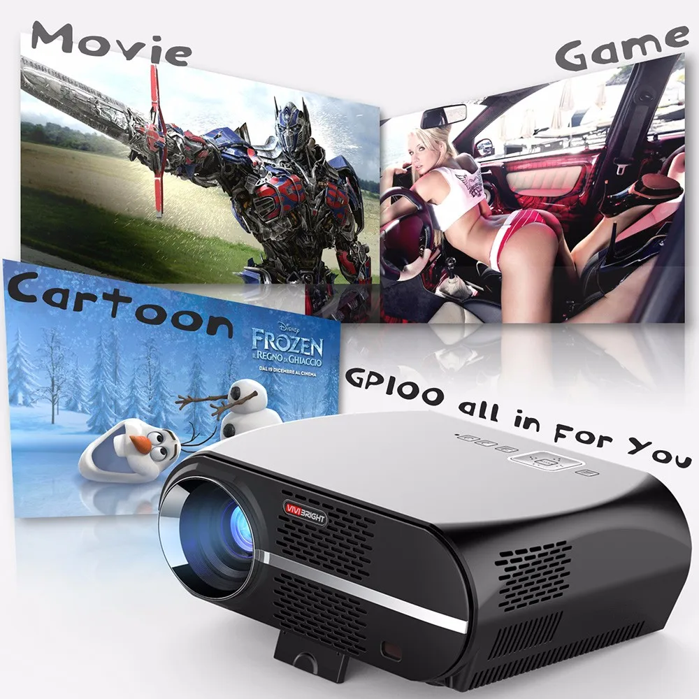 VIVIBRIGHT GP100 Android проектор Full HD 3200 люмен 1080P wifi Bluetooth светодиодный ЖК дисплей домашний