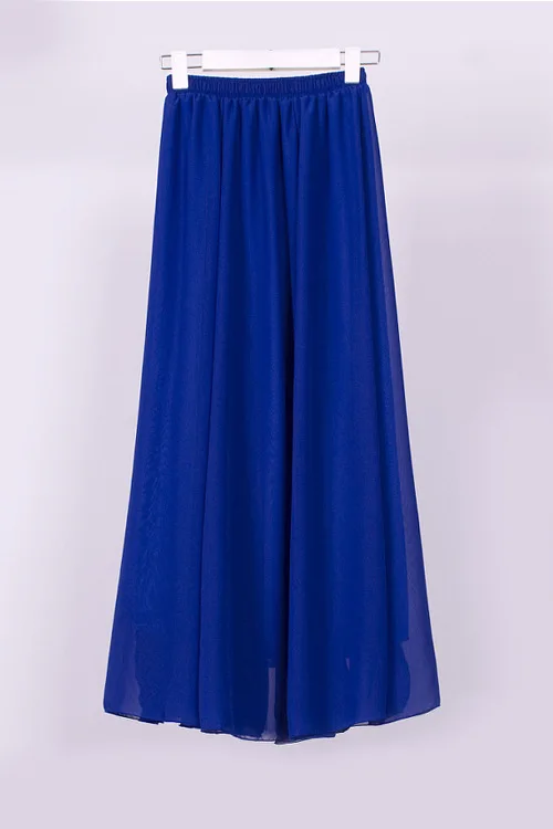 Винтажные макси юбки, женские, одноцветные, Boho, шифон, Saia Longa, летние, vestidos, тюлевые, повседневные, Jupe, длинные юбки, женская одежда, Faldas - Цвет: 10