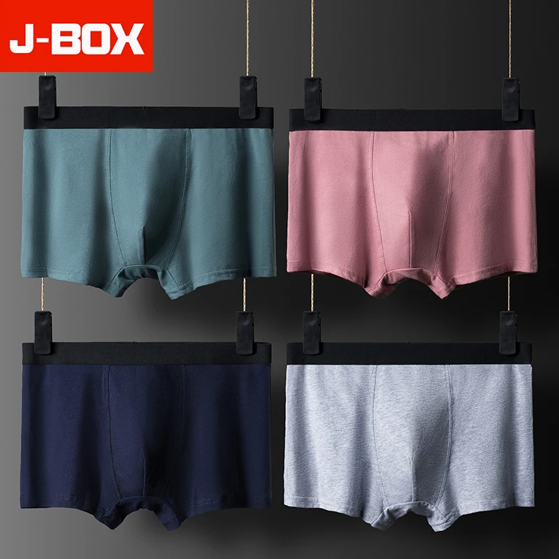 J-BOX плюс размер 5XL популярные мужские трусы боксеры сексуальные нижнее белье