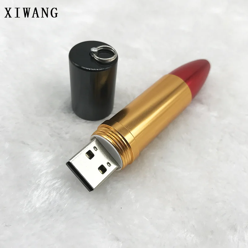 Usb флеш-накопитель 128 ГБ, Забавный usb 2,0, металлическая губная помада, usb флешка, 4 ГБ, 8 ГБ, 16 ГБ, 32 ГБ, 64 ГБ,, флешка, горячая Распродажа, флешка, u-диск