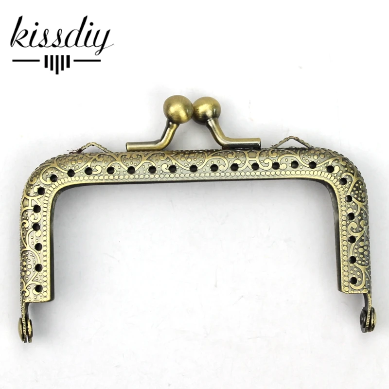 KISSDIY 20 шт./лот 8 5 см Бронзовый квадратныая металлическая рамка для кошелька