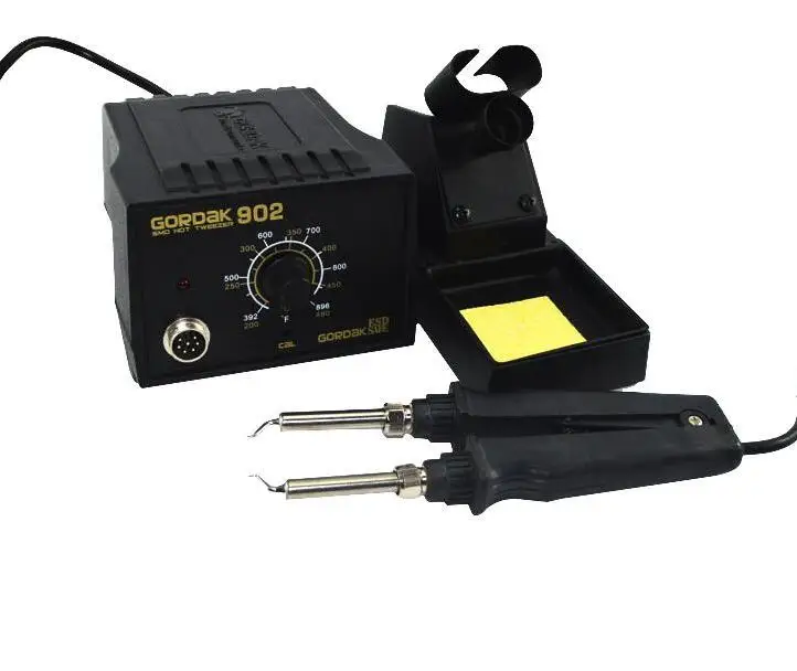 GORDAK 902 ESD SMD паяльный Пинцет ремонтная паяльная станция электронагревательные плоскогубцы Пинцет постоянного нагрева температуры 220 В
