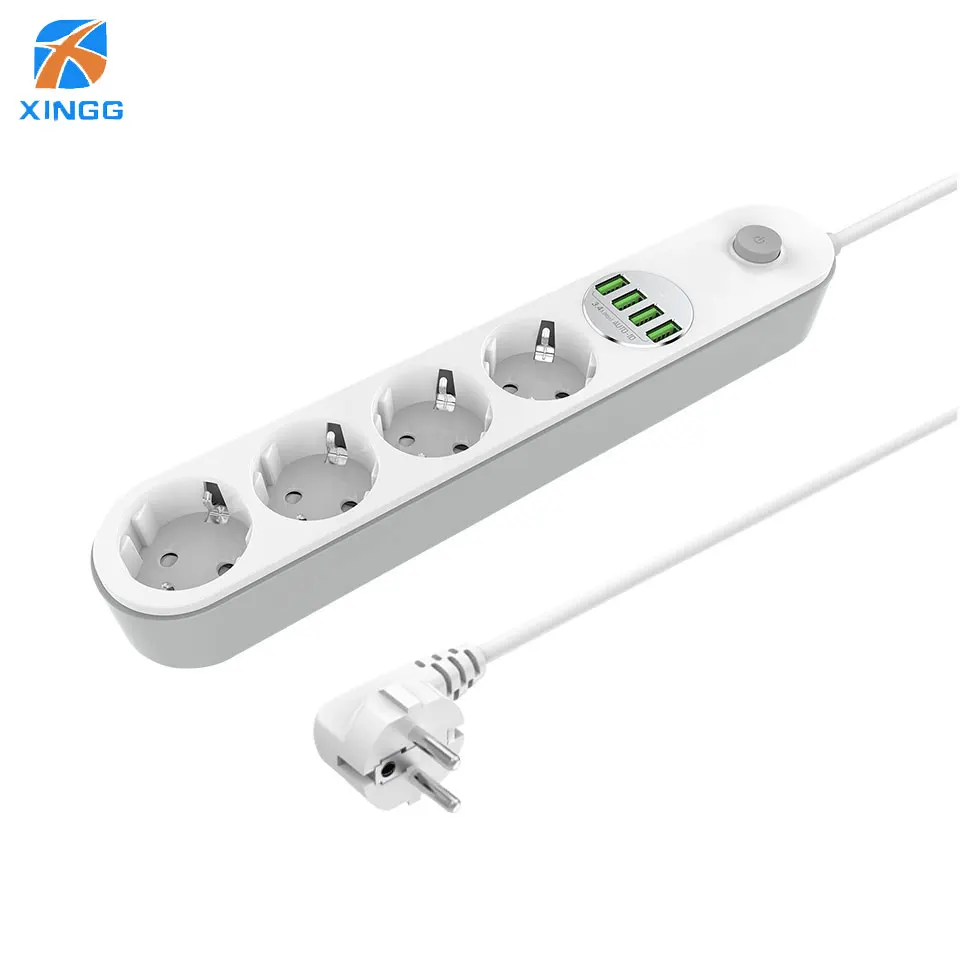 Штепсельная usb-лента с разъемом 3.4A для быстрой зарядки через USB, мульти русский Электрический провод-удлинитель для умного дома и офиса