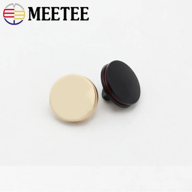 Meetee 10/20 шт 10-25 мм Модные металлические пуговицы для рубашек костюм одежда пуговица для пальто или свитера Одежда Аксессуары DIY материалы BD278