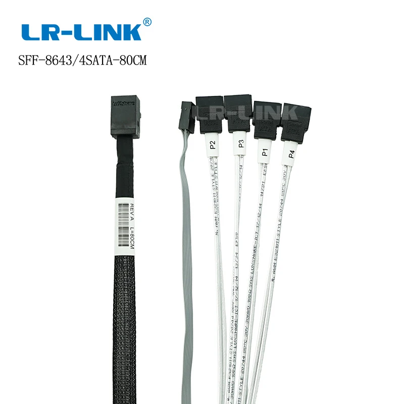 LR LINK 10 шт в наборе бесплатная доставка внутренний HD Mini SAS 8643 SFF хоста до 4 SATA кабель