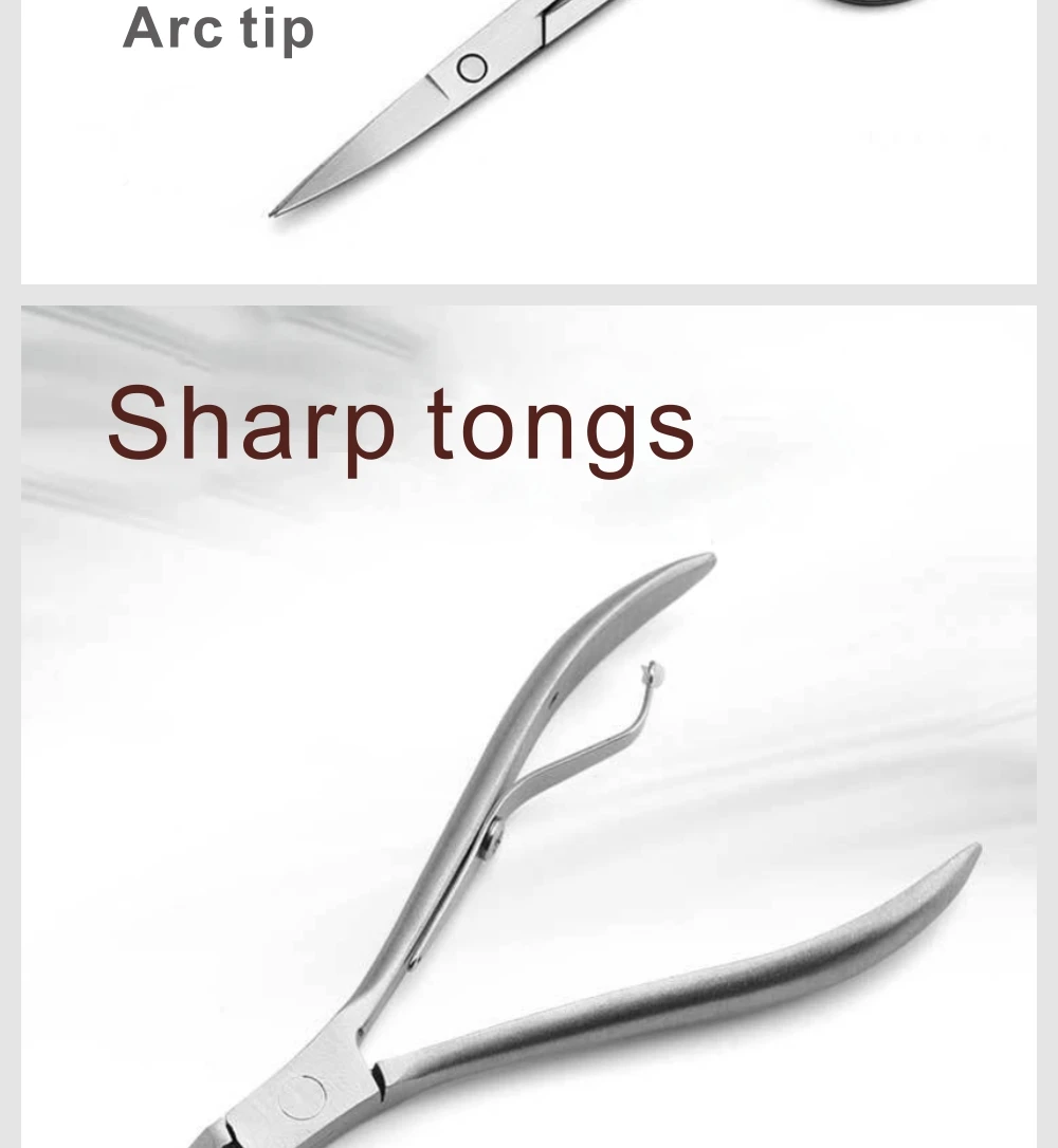 13 шт маникюр профессиональный инструмент педикюрные наборы Сталь Nail Clipper обрезки ножницами кутикулы полированная файл комплект