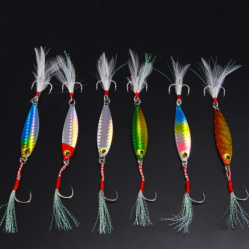 SEAPESCA тонущий VIB рыболовные приманки 7 г 10 15 20 с перьевой ложкой воблеры