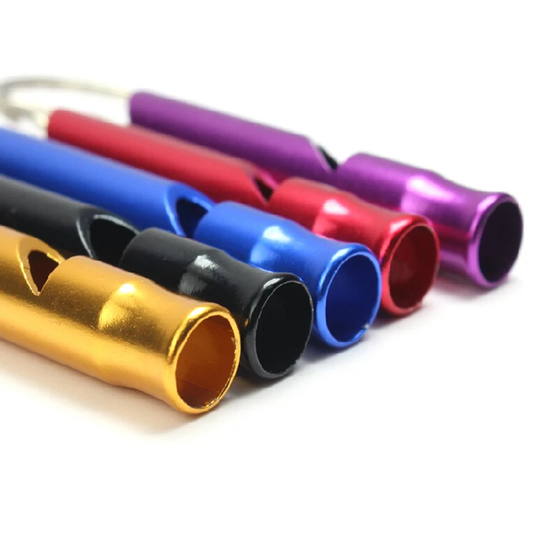 10 шт. спасательный свисток Алюминий аварийный брелок Кемпинг Пеший туризм для