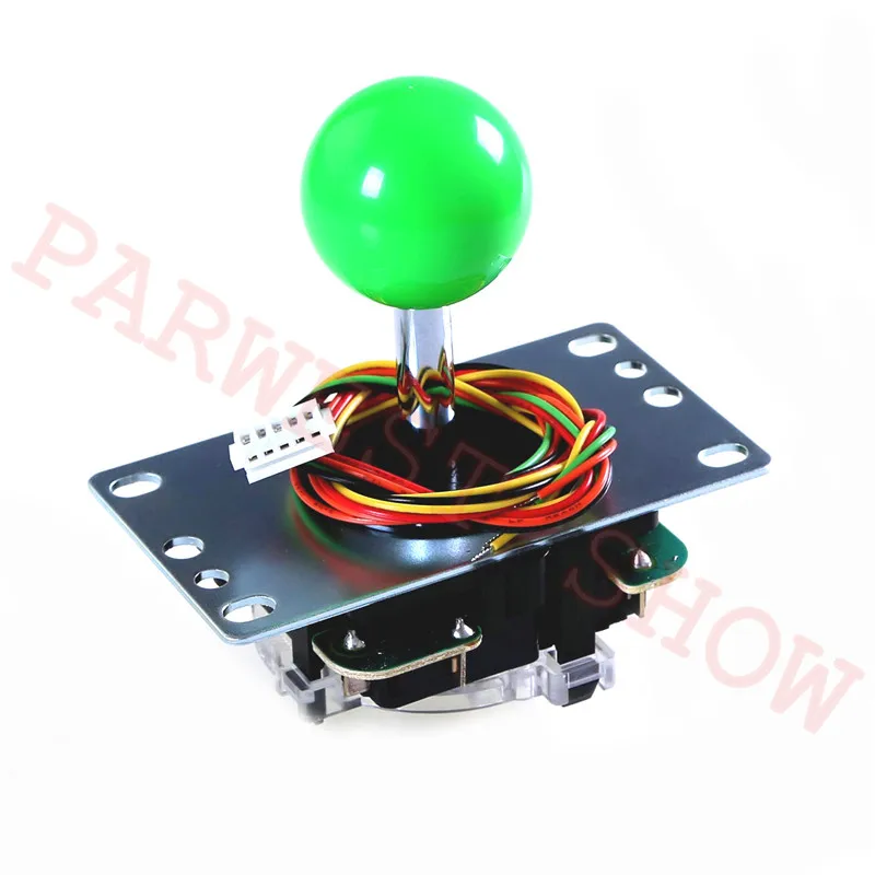 Green Япония оригинальная Sanwa Джойстик JLF-TP-8YT с ограничитель хода боевой рокер и 5pin кабель для JAMMA аркадная игра запчасти - Цвет: Green