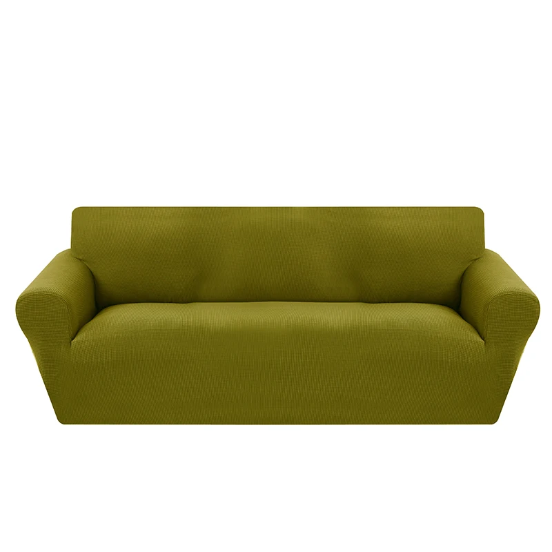 green Современные жаккардовые чехлы для диванов для гостиной, секционные чехлы для диванов, эластичные чехлы для диванов, плотные чехлы для диванов - Цвет: green