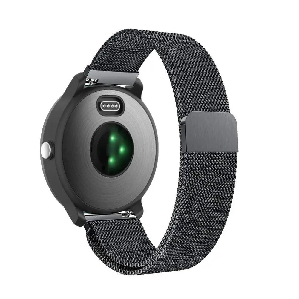 Для Garmin vivoactive3 Миланская петля магнитный металлический браслет из нержавеющей стали для Garmin vivoactive3 ремешок для часов