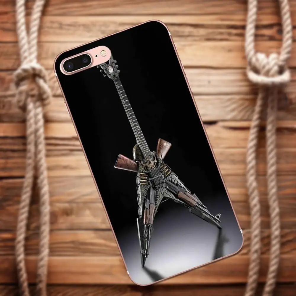 Vvcqod ретро-гитара Электрический усилитель для Apple iPhone 4 4S 5 5C 5S SE 6 S 7 8 Plus X чехол Moto G G2