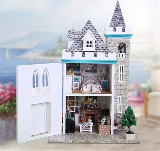 3D Кукольный дом сделай сам миниатюрные деревянные кукольные дома ручной работы