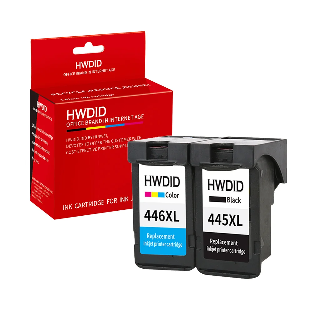 HWDID PG 445 CL 446 заправленный картридж Замена для Canon pg445 pg cl446 PIXMA MX494 MG2440 2540 2940 2840|ink