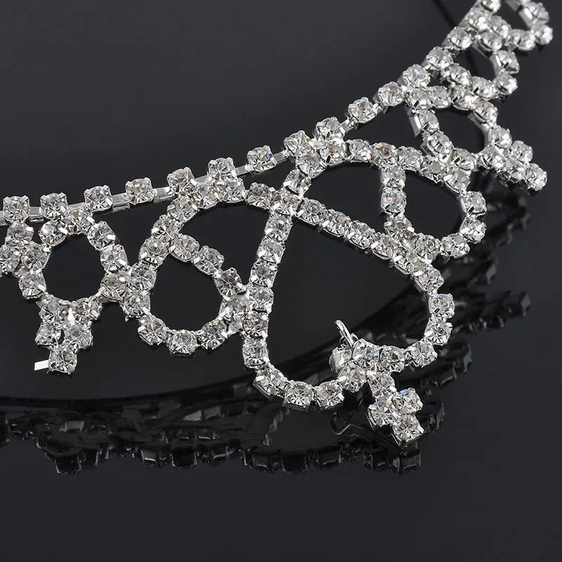 

Rhinestone Kid Girl Crystal Tiara Hair Band Bridal Princess Prom Crown Headband