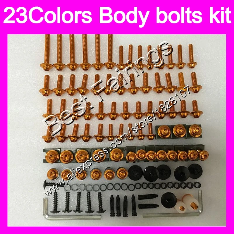 

Fairing bolts full screw kit For HONDA CBR893RR 94 95 96 97 CBR900RR CBR 893 RR 1994 1995 1996 1997 Complete Body screws Nuts
