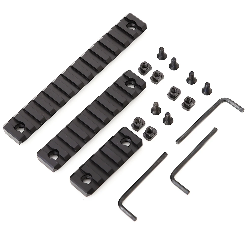 AR15 rail Aluminum M-Lok 5 9 13 Slot Picatinny/Weaver Rail Handguard Section set AR-15 MLOK 20 мм Picatinny | Спорт и развлечения