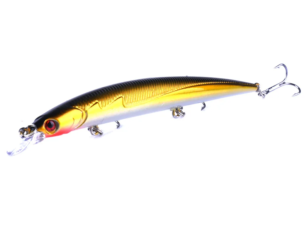 

1pcs Big Minnow Fishing Lure 8 Colors Select High Quality Bait 13.3cm 13.4g Hard Long Wobblers Artificial Fishing Tackles