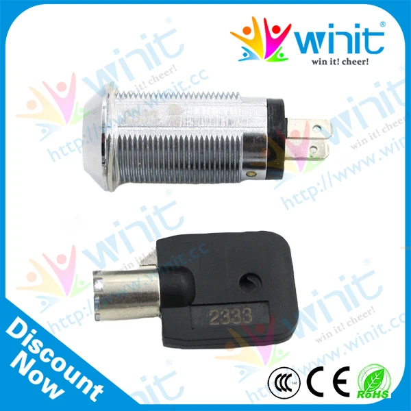 Трубчатый круглый замок для аркадной игры аркадная монета дверь с замком из