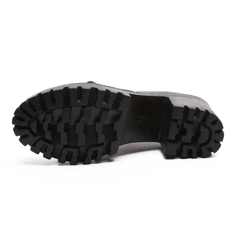 Aleafalling Outdoor Women Boots Motorcycle Relax Girl Winter Warm Street Trend High Heel Ankle WBT338 | Обувь