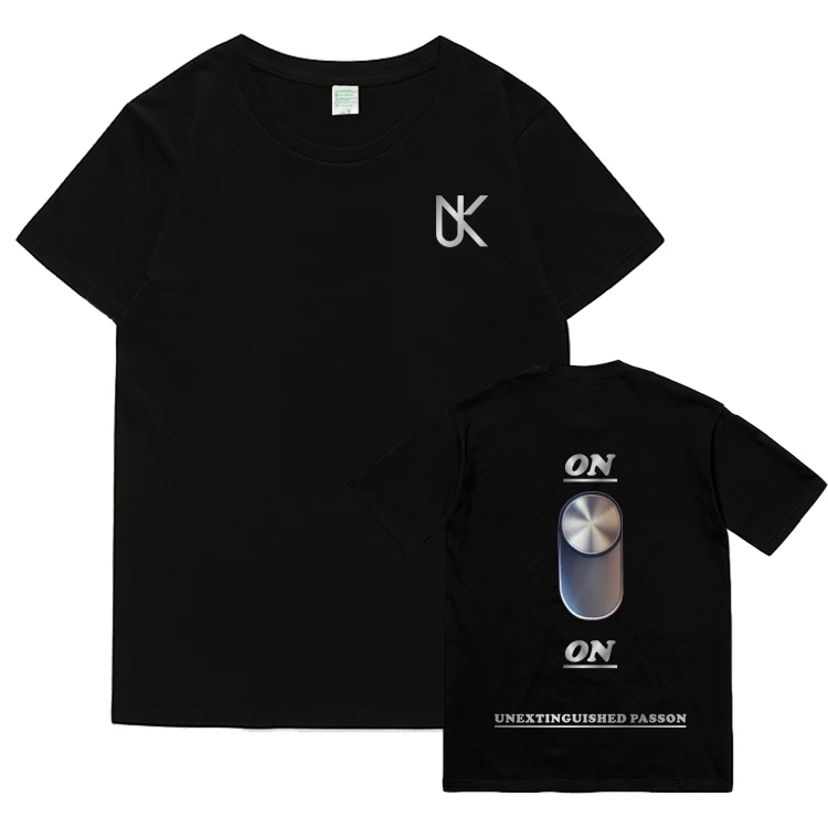 New arrival kpop tvxq u-know album true color concert same portrait/name printing t shirt fashion o neck short sleeve t-shirt | Женская