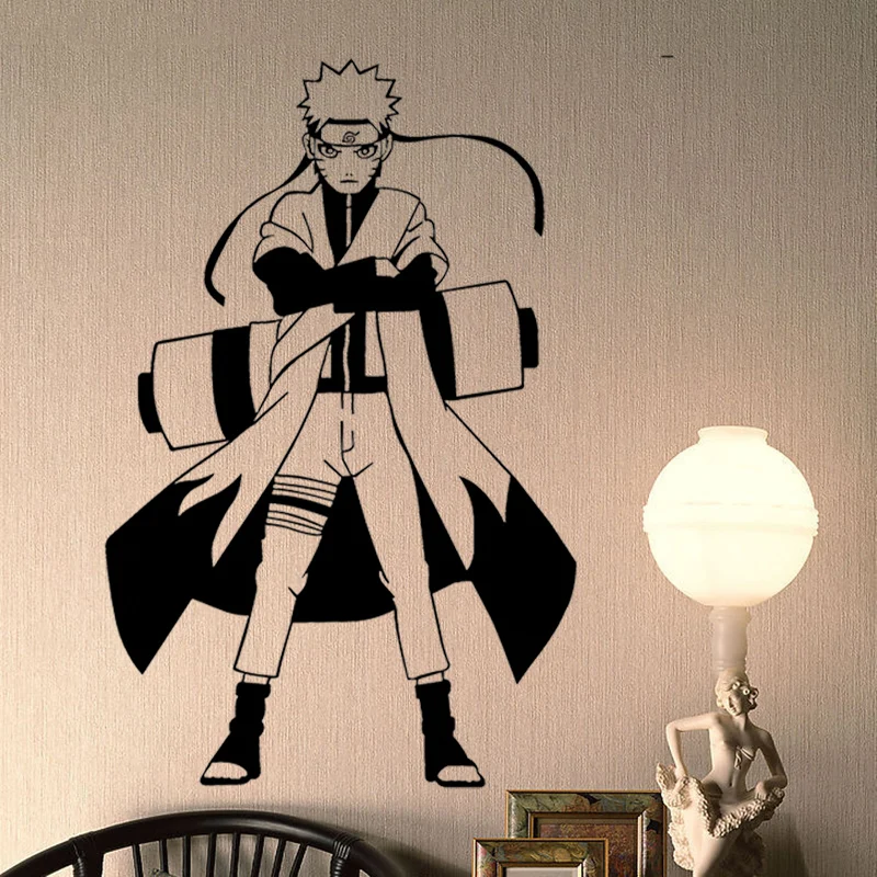 Uzumaki Наруто комиксы и анимация Наклейка Логотип Виниловые настенные наклейки