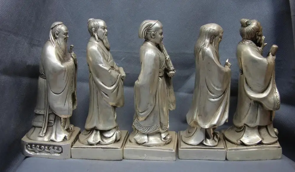 Белый Медный Серебряный Конг Цзы Конфуций менциус Лао-цзы МО-Цзе zhuangZi набор