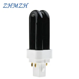 УФ-лампа для отпугивания комаров, 4 контакта, 7 Вт, черная, 365 нм, ультрафиолетосветильник лампа, U-образная лампа для отпугивания насекомых