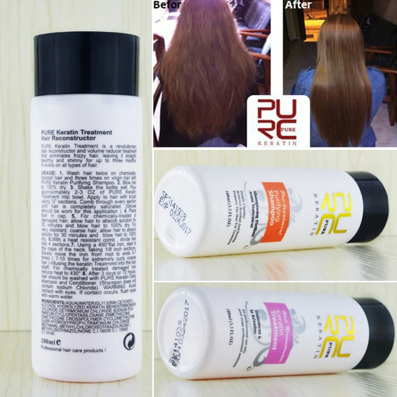 Shampoo 100ML/Bottle Cool Nourishing Dry Hair Keratin Make Stronger Kit | Красота и здоровье