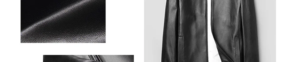 Autumn New Leather Genuine Jacket Men Simple Casual Business Leather Jacket Sheepskin Male Luxury Fashion jaqueta de couro