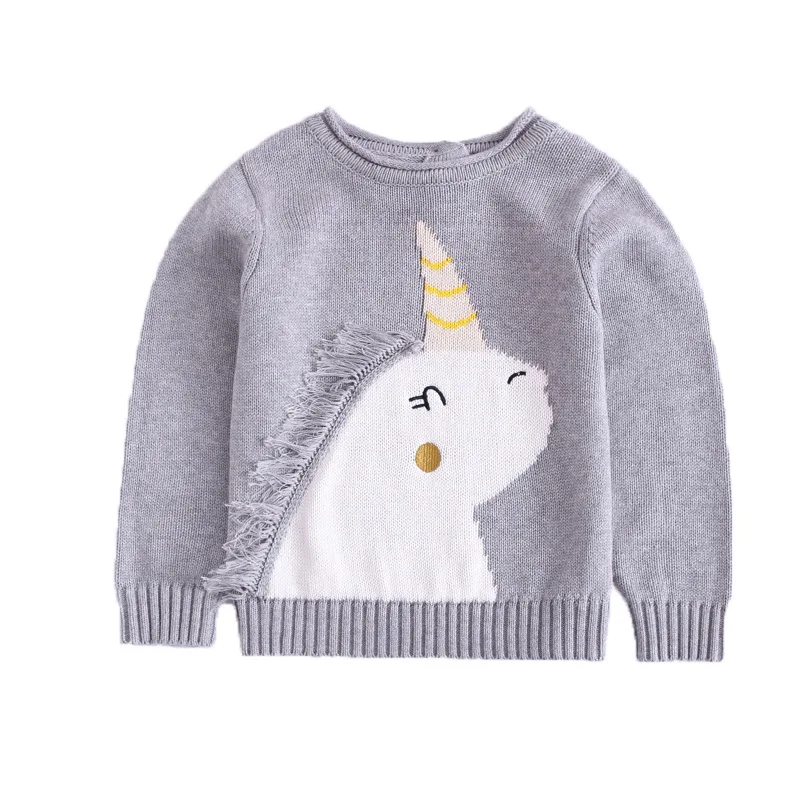 Горячая Распродажа Детский свитер с изображением таинственного единорога