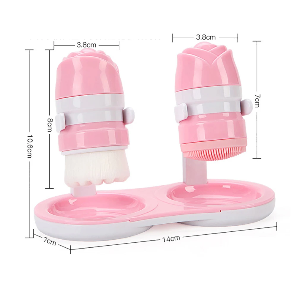 2в1 супер тонкие волосы и силиконовая щетка для лица дома салон пор Cleanner Blackhead