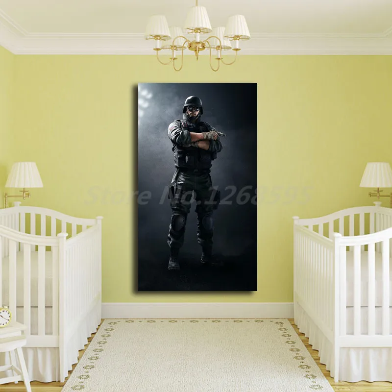 Фоны ФБР спецат термита Tom Clancy's Rainbow Six осада художественные плакаты на холсте