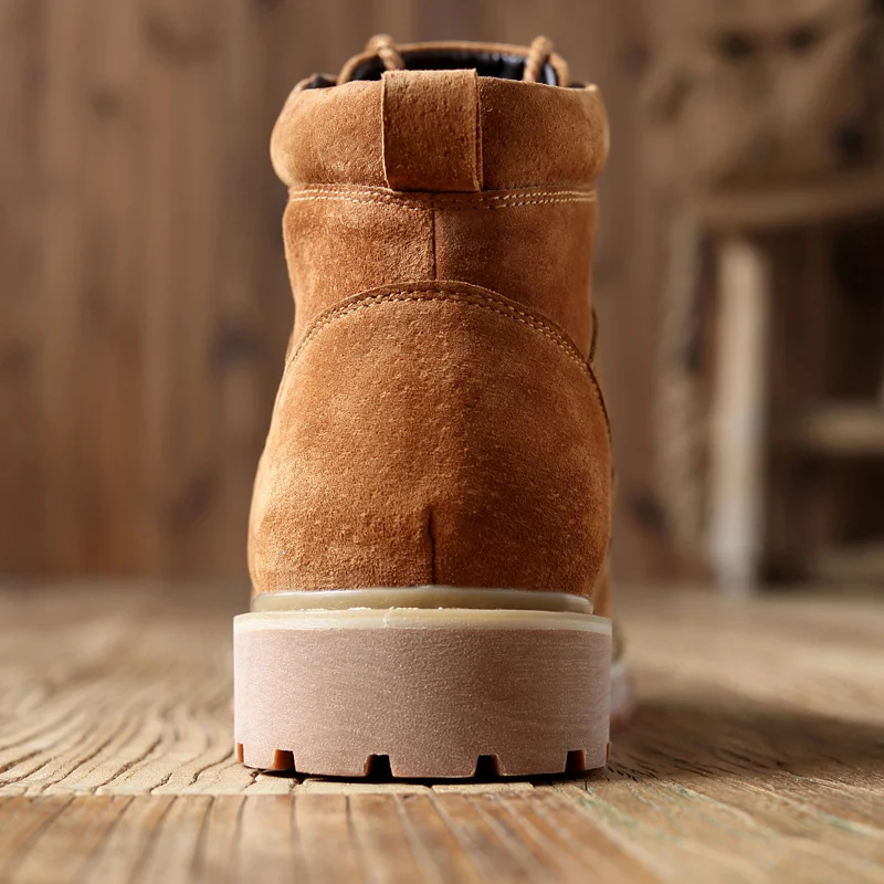 Модная обувь с высоким берцем мужские офисные Ботинки Martin зимняя лоферы на