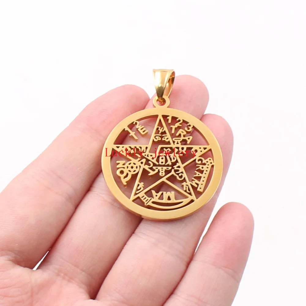 Золотая нержавеющая сталь большие религиозные звезды геометрической формы