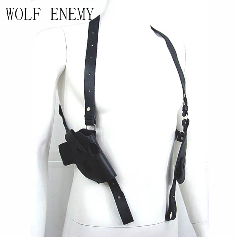 

Tactical Army Force Leather Shoulder Pistol Holster For 654K With Magazine Pouch