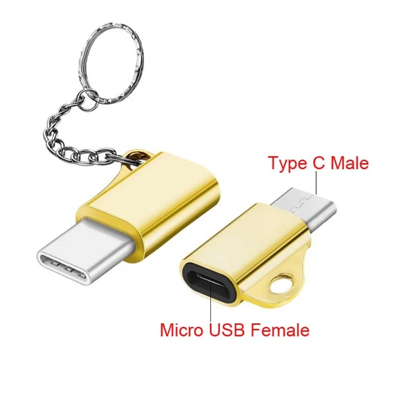 USB C 3,1 type C Мужской к Micro USB Женский конвертер Соединительный брелок для huawei zte xiaomi samsung oneplus Phone