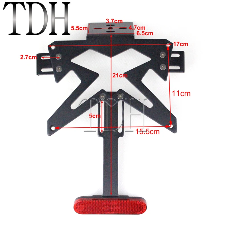 Держатель заднего номерного знака мотоцикла Устранитель крыла отражатель для