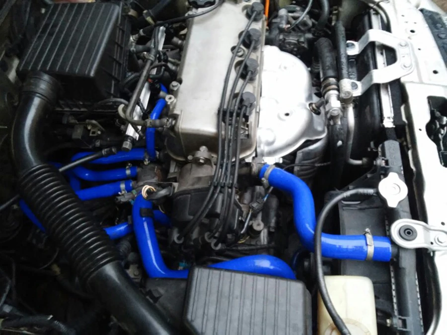 Hypertune-синий и желтый силиконовый шланг радиатора Набор для CIVIC SOHC D15 D16 EG EK 92-00 6 шт с