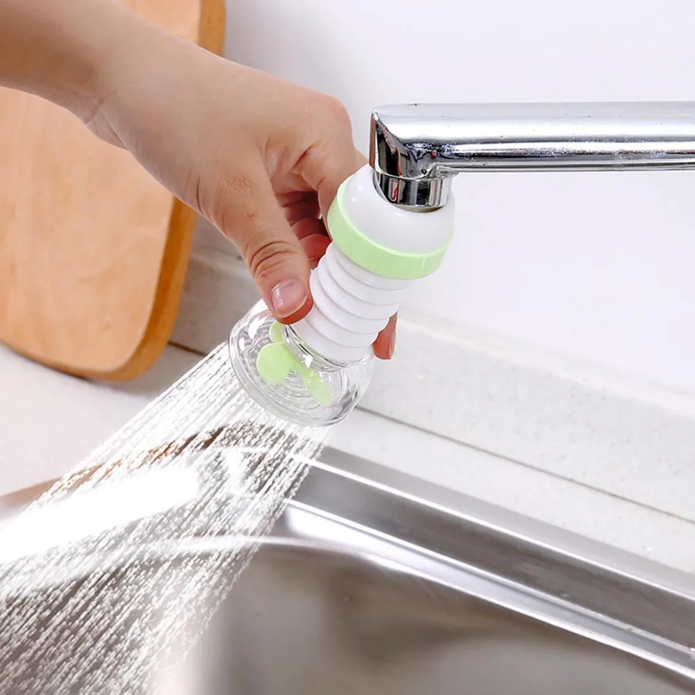 

360 Adjustable Flexible Kitchen Faucet Tap Extender Faucet Save Water Splash-Proof Water Outlet Shower Head Water Filter Sprink