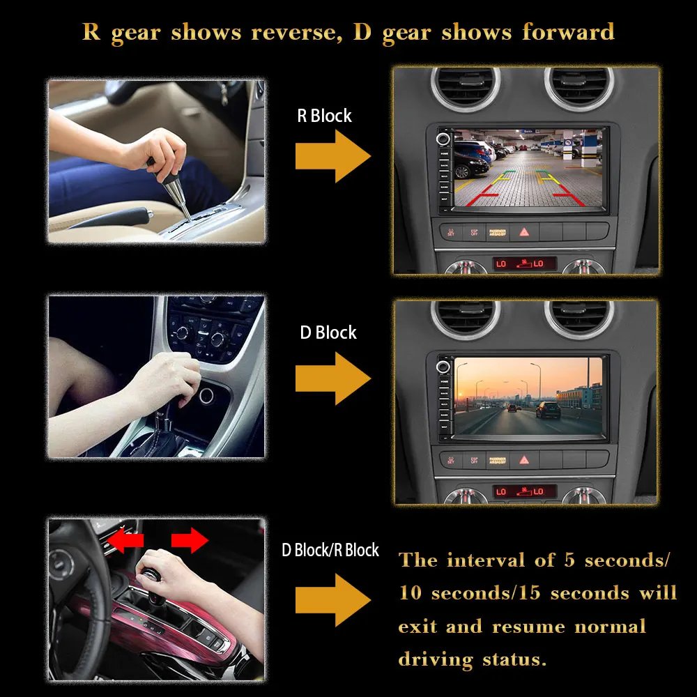 Автомагнитола AMPrime с четырёхъядерным процессором Android 9 0 2 Din 7 дюймовым сенсорным