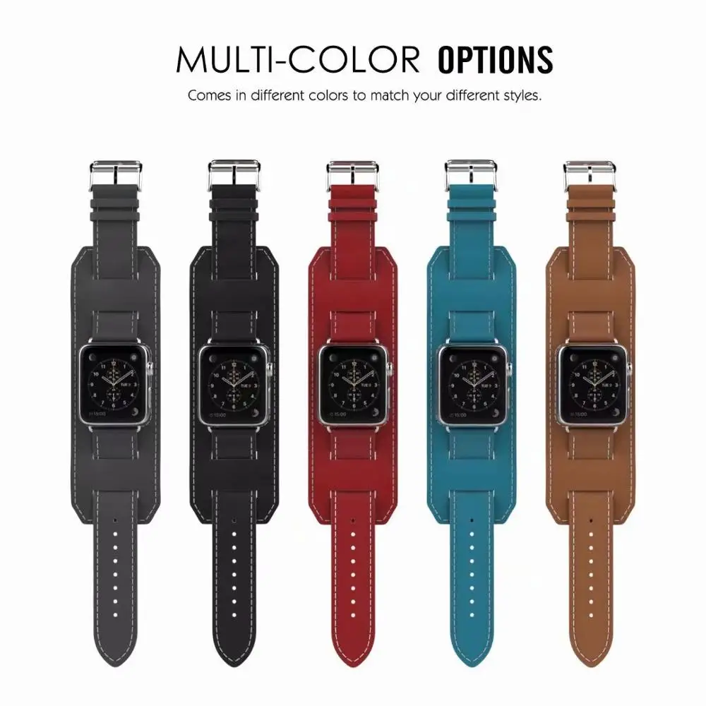 Ремешок из натуральной кожи для apple watch band 44 мм 40 42 38 аксессуары браслета браслет