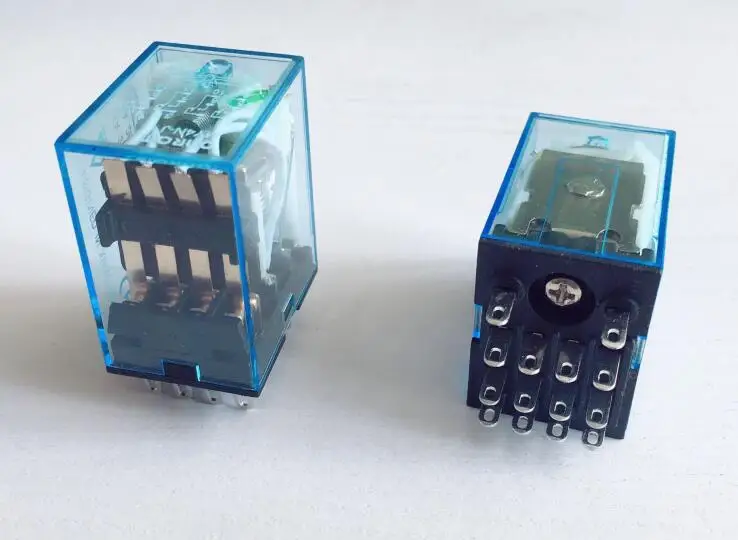 Реле промежуточное MY4NJ, 5 шт., небольшое электромагнитное реле, реле мощности, 14 контактов, 12 В постоянного тока, 12 В, 24 В, 24 В переменного тока, 110 В переменного тока, 220 В