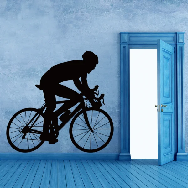Bicyle гонки спорт эскиз Свадебный декор настенные наклейки обои стикеры для