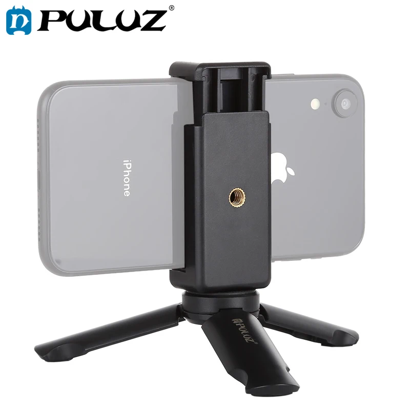 Мини-штатив PULUZ портативный складной Пластиковый штатив для GoPro HERO7 с зажимными
