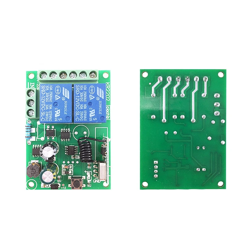 433 МГц Универсальный беспроводной пульт дистанционного управления AC 85 в 110 В 220 2CH