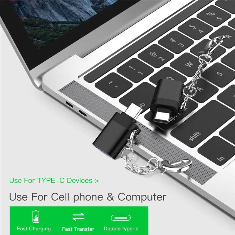 Type C OTG адаптер USB C штекер USB 3,0 Женский Синхронизация данных USB-C кабель type-C для Xiaomi huawei samsung Мышь Клавиатура