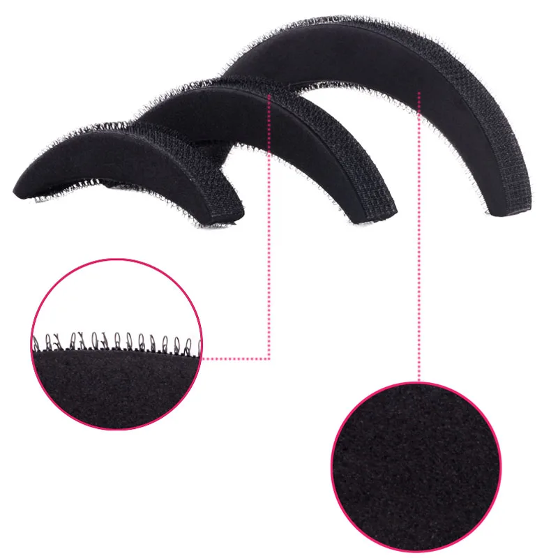 Лидер продаж 3 шт. различные размеры пушистые заколки в форме полумесяца челки